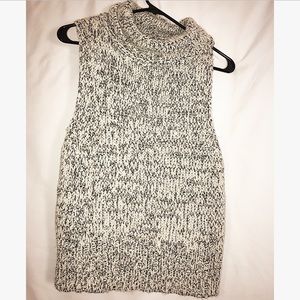 Turtle neck sweater tank top